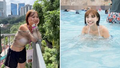 一隻阿圓「上半身全透視」！馬來西亞脫了  比基尼解放超兇上圍