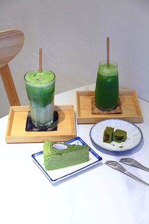 ▲▼台中抹茶專賣店「南田牧野家審計門市」，抹茶控必吃千層蛋糕。（圖／部落客萍子提供）