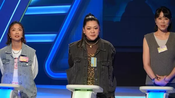 ▲Amanda開心宣布擔任好友Lulu伴娘，節目也特別針對喜宴出題。（圖／公視台語台）