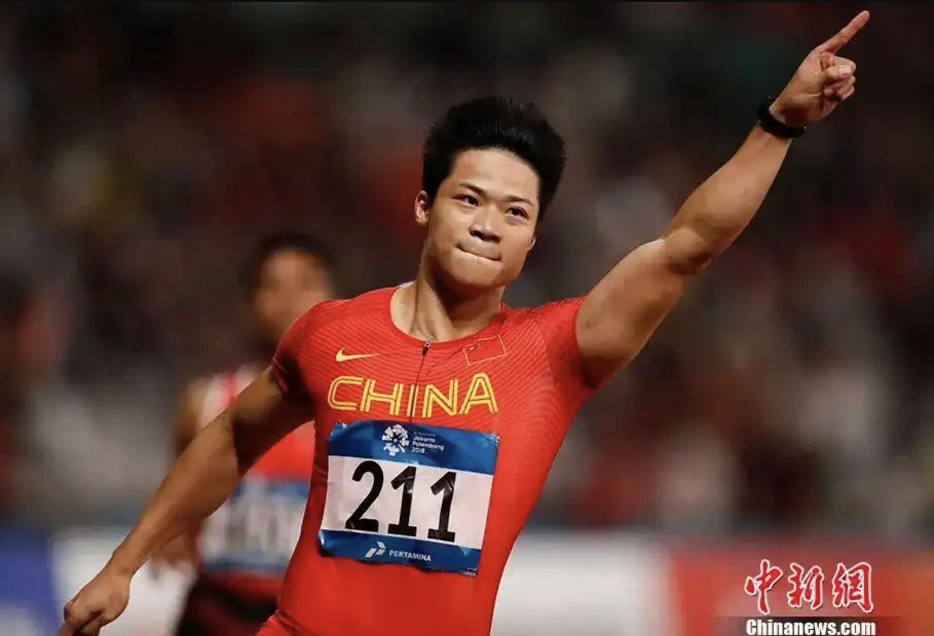 ▲蘇炳添在東京奧運賽場上締造9秒83的亞洲紀錄。（圖／翻攝中新網）