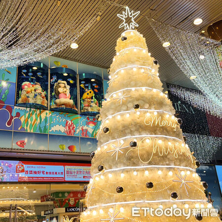 ▲標哥的浪漫？台中「消波塊聖誕樹」海線登場 豐原太百夢幻燈海迷人。（圖／業者提供）