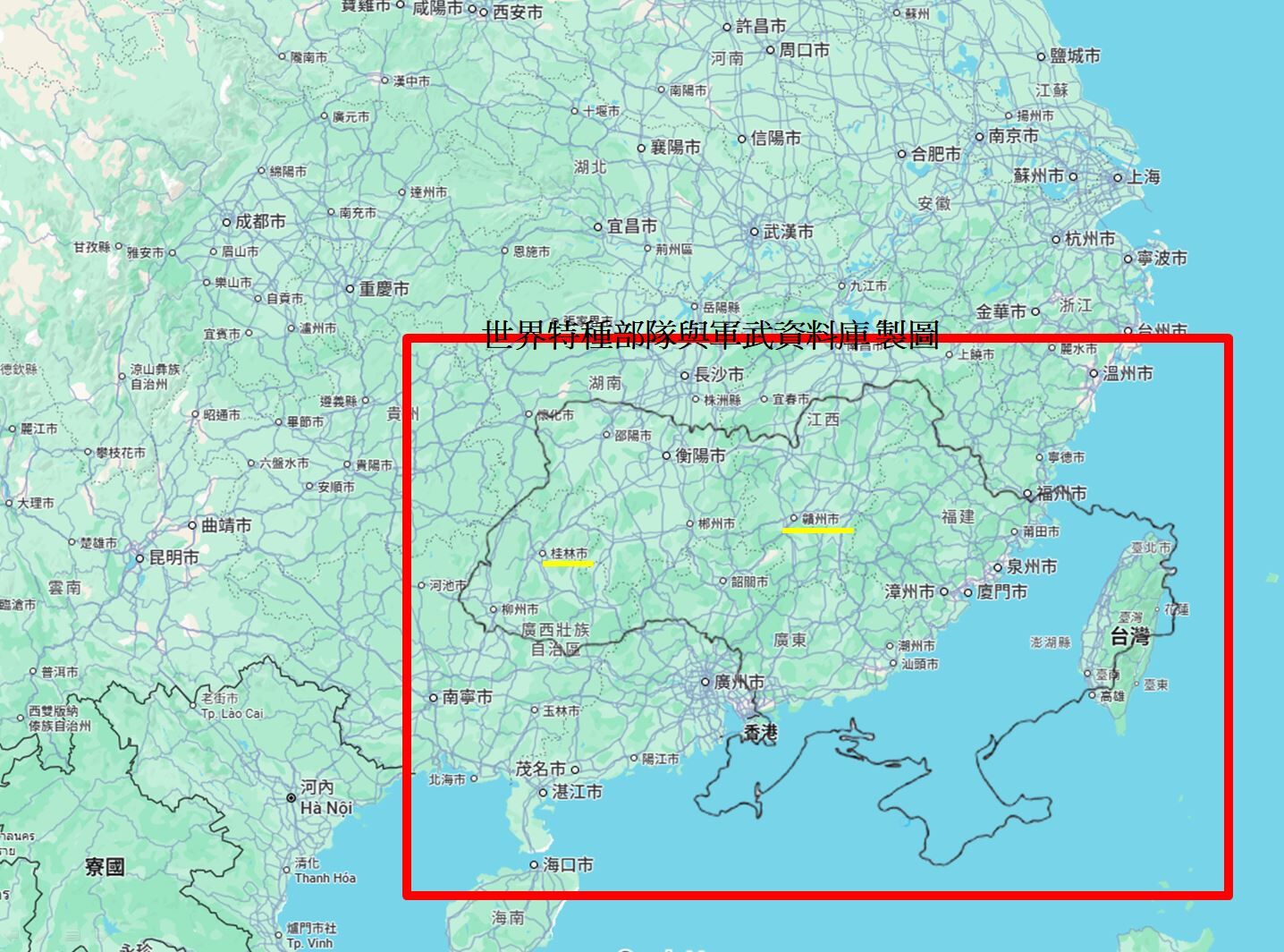 ▲▼台海若開戰「全島皆前線」　軍武同好一張地圖揭：台灣難複製烏克蘭。（圖／翻攝世界特種部隊與軍武資料庫粉絲團）