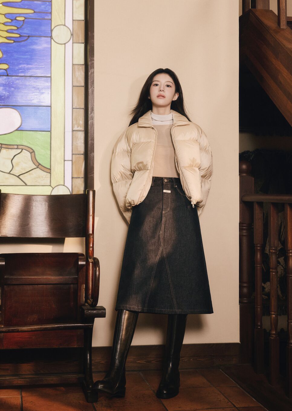 ▲南韓人氣演員高允貞正式成為 MARITH&Eacute;+FRAN&Ccedil;OIS GIRBAUD（M+FG）台灣區品牌代言人。。（圖／品牌提供）