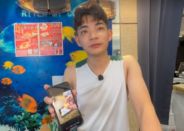 ▲彰化水產業者售出珍貴的橘色干貝(赤玉干貝)。（圖／記者唐詠絮翻攝）