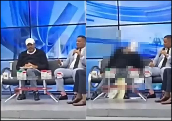 ▲▼電視台談話節目直播中　來賓頭一歪竟然死掉了。（圖／翻攝自X）