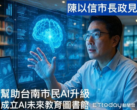 記者林東良／台南報導爭取國民黨提名參選台南市長的前立委陳以信，11日公布第34項政見，主張成立全台首座「台南AI未來教育圖書館」，打造讓所有市民都能接近 AI 的公共入口，讓 AI 學習不再是少數人的專利，而是全民共同的基礎能力。陳以信指出，AI 正以驚人速度改變產業、生產方式與城市治理，未來競爭力不只靠鋼筋水泥，更取決於市民能否具備 AI 素養。他說：「孩子要打底、青年要精進、上班族要應用、長者更不能被拋下，但現在缺的就是一個低門檻、能隨時學習的公共場域。」他承諾若當選市長，將把