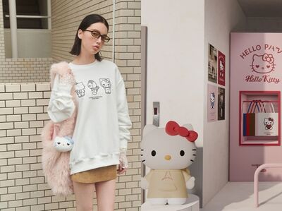 愛心眼HELLO KITTY聯名可愛到尖叫　近100公分高巨型公仔必打卡