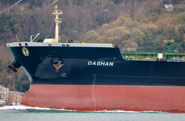 ▲▼ 俄羅斯影子艦隊油輪Dashan。（圖／路透）