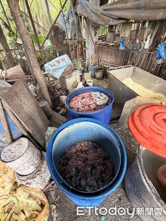 ▲屏東縣再查獲養豬場餵飼廚餘。（圖／屏東縣政府提供）