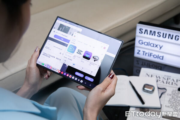 ▲▼三星新形態摺疊新機Galaxy Z TriFold 搶先鑑賞會。（圖／記者周宸亘攝）
