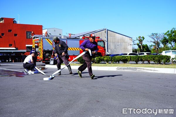 ▲▼ 朴子產業園區自衛消防編組競賽登場　聯華食品廠熱力開戰 提升自主防災能力  。（圖／嘉義縣消防局提供）