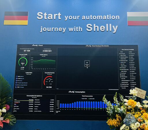 ▲Shelly 進軍台灣建築市場！牧玥科技展示最新整合方案。（圖／記者陳弘修攝）