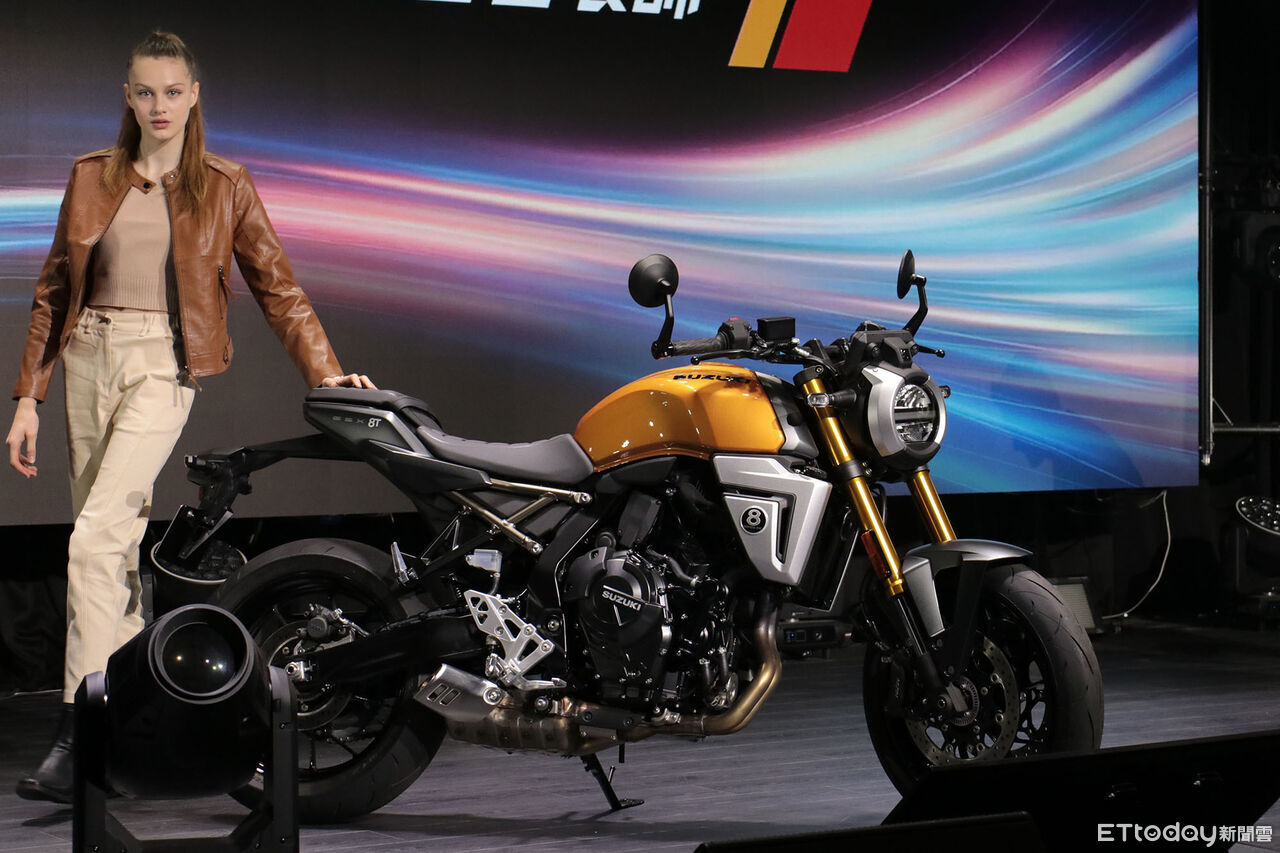 ▲Suzuki「中量級復古重機」在台上市　王陽明站台相挺。（圖／記者張慶輝攝）