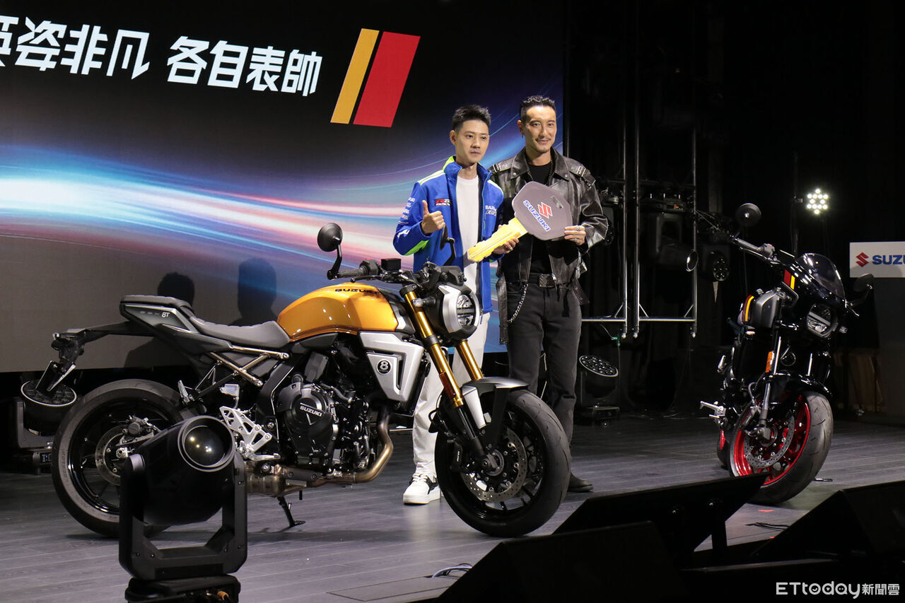 ▲39.8萬起！Suzuki「中量級復古重機」在台上市　王陽明成首位車主。（圖／記者張慶輝攝）