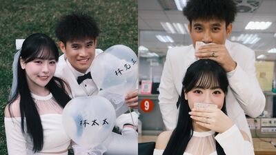 「前樂天女孩」心韻登記結婚！　甜嫁當家游擊手：我們找到了愛