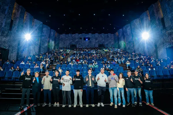 ▲《冠軍之路》舉辦試映會，張奕、莊昕諺、戴培峰、陳冠宇、朱育賢等人皆出席。（圖／牽猴子提供）