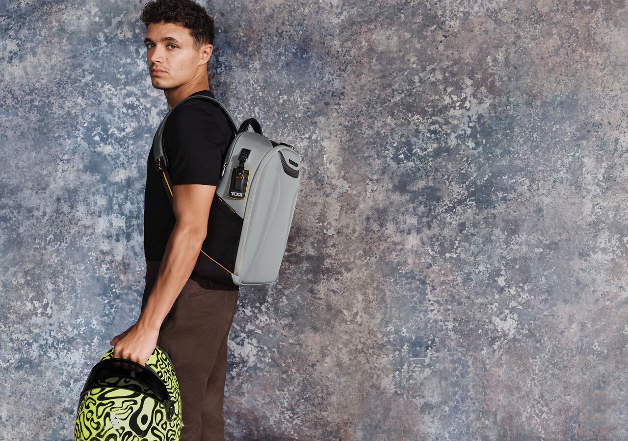 TUMI,McLaren,Lando Norris,LOJEL,旅行,行李箱,箱包,時尚,F1,賽車,冠軍,。（圖／品牌提供）