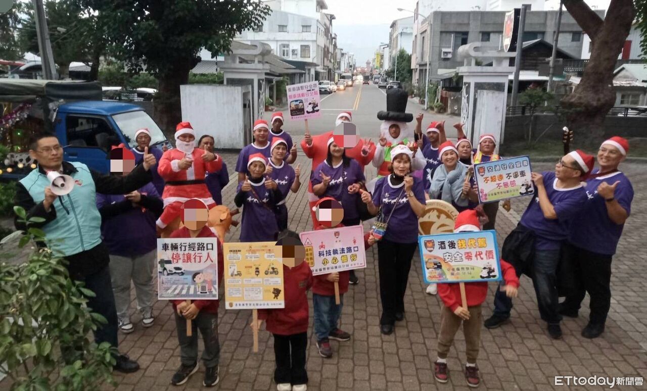 聖誕報佳音走進分局　加典教會為關山警送上暖心祝福