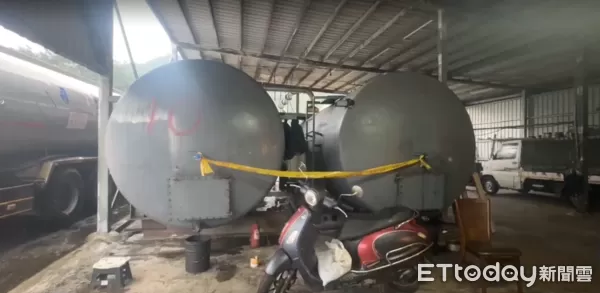 ▲▼將誠公司將廢油偷排入基隆河中，檢方在現場拉起封鎖線。（圖／記者郭世賢翻攝）