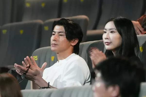 ▲電影冠軍之路 陳傑憲感性答謝製作團隊，用電影紀錄棒球人的故事。（圖／統一球團提供）