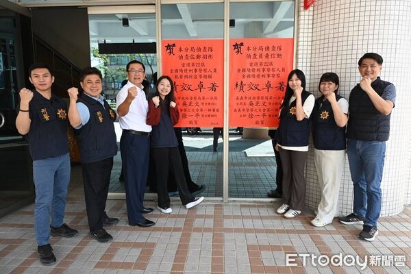 ▲▼嘉一分局刑警榮獲全國績優肯定 。（圖／嘉義市警局提供）