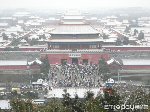▲▼北京2025入冬初雪、北京故宮。（圖／記者陳冠宇攝）