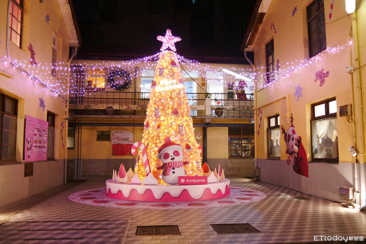 ▲▼審計新村攜手foodpanda推出「HOHOHO呷～foodpanda耶誕美食村」。（圖／審計新村提供）