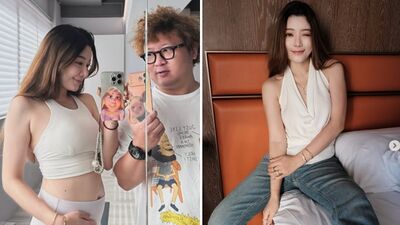 納豆辣妻懷孕3個月「大肚首現形」！依依四肢還是超細  被拍全身照