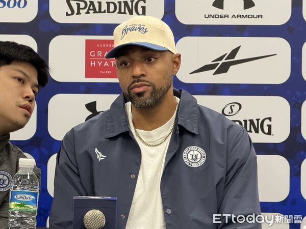 ▲辛特力回歸富邦勇士效力，笑稱就像回家一樣。（圖／記者杜奕君攝）