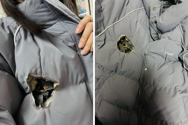 吃薑母鴨「1舉動GG了」羽絨衣燒出大洞!釣一票苦主:精品包也遭殃