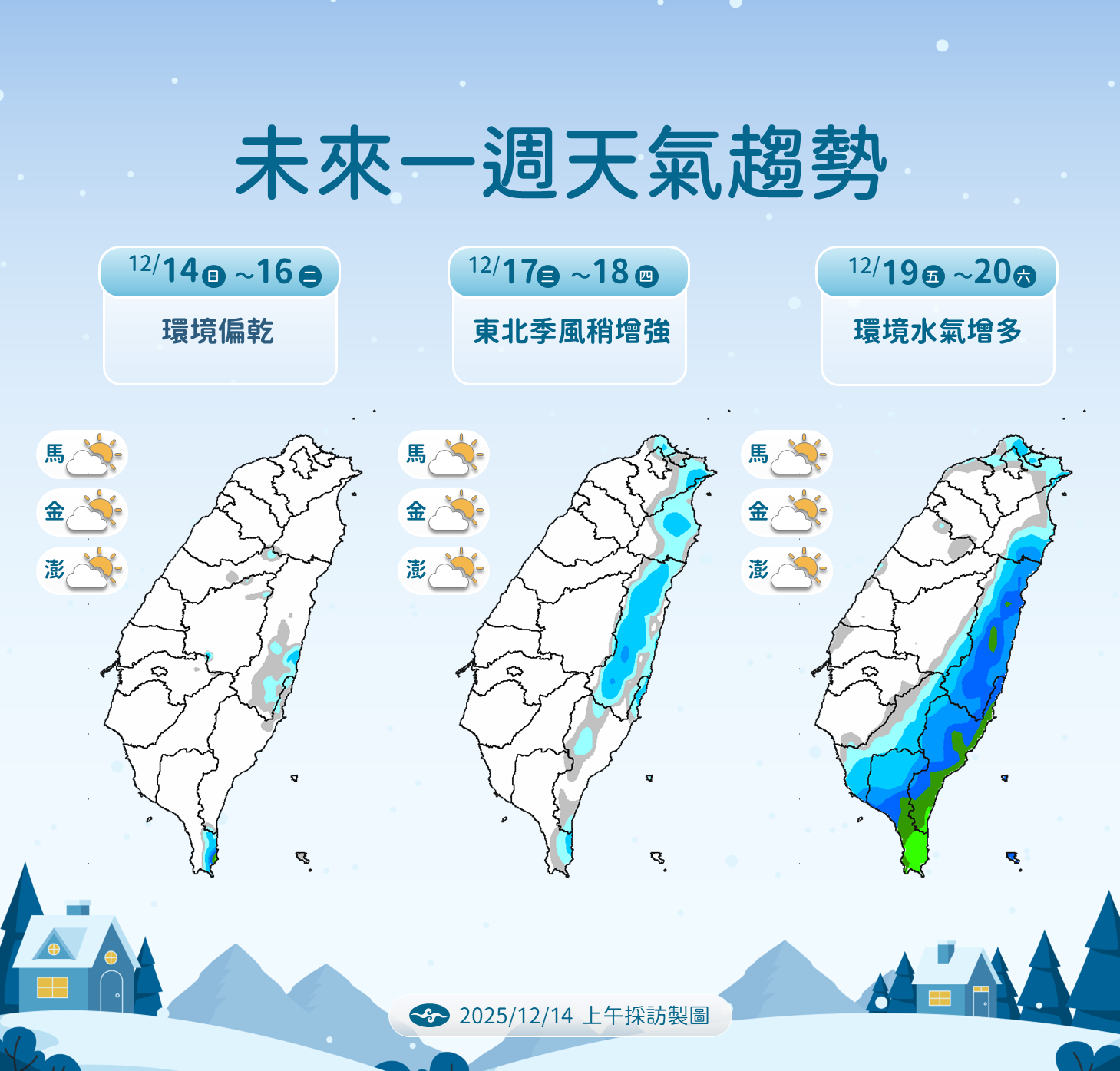 ▲▼未來一周天氣。（圖／氣象署提供）