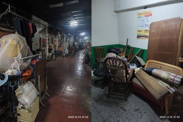 ▲▼全台最恐怖國宅「樓梯間堆滿垃圾」。（圖／翻攝臉書／爆料公社）