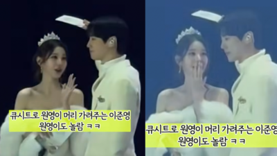 連張員瑛都被融化！李濬榮舉手幫擋雨　畫面太浪漫⋯網暴動：犯規