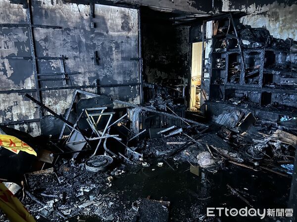 ▲▼ 新莊今晨惡火　16歲少女亡房間 。（圖／記者陳以昇翻攝）