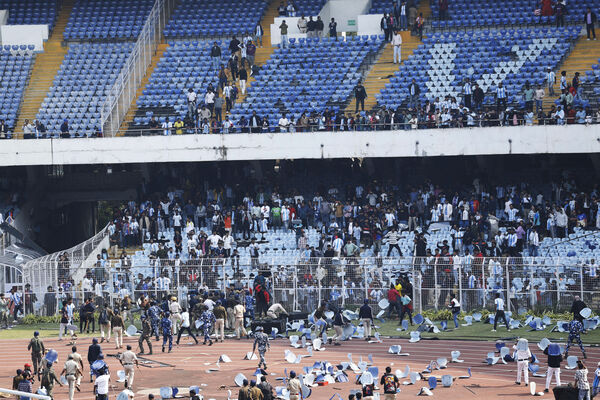 ▲▼ 阿根廷足球巨星梅西（Lionel Messi）梅西造訪印度加爾各達鹽湖體育場 。（圖／路透）