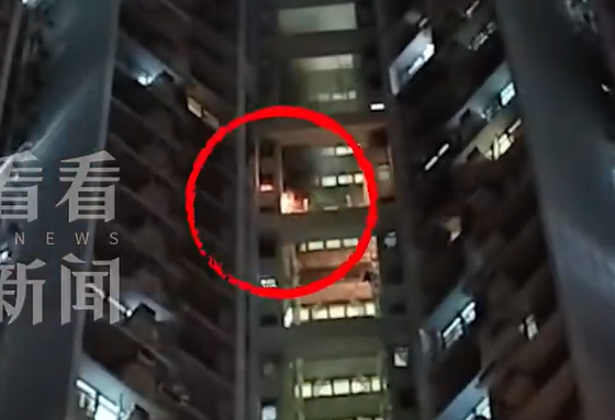 ▲起火处。 (图/翻摄自微博)