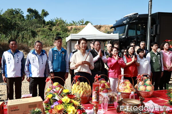 ▲南投市福崗路西延新建工程動土，完善市區外環道路系統。（圖／南投縣政府提供）