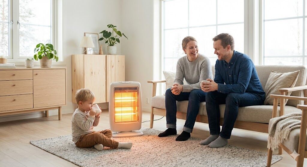 ▲電暖氣,取暖,冬天。（圖／AI製成）