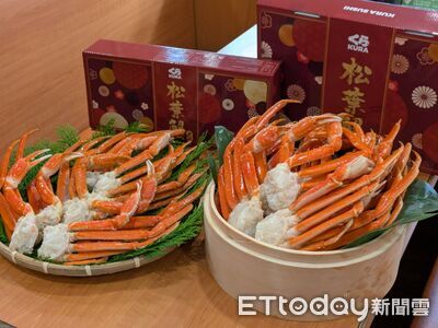台灣藏壽司首賣「2公斤松葉蟹年節禮盒」