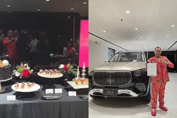 ▲吊車大王買下邁巴赫GLS 600。（圖／翻攝自臉書／啟德機械起重工程股公司）