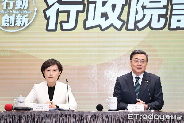 ▲▼行政院長卓榮泰召開「捍衛憲政秩序 行政院記者會」。（圖／記者徐文彬攝）