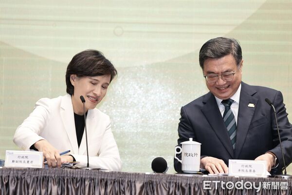 ▲行政院長卓榮泰、副院長鄭麗君。（圖／記者徐文彬攝）