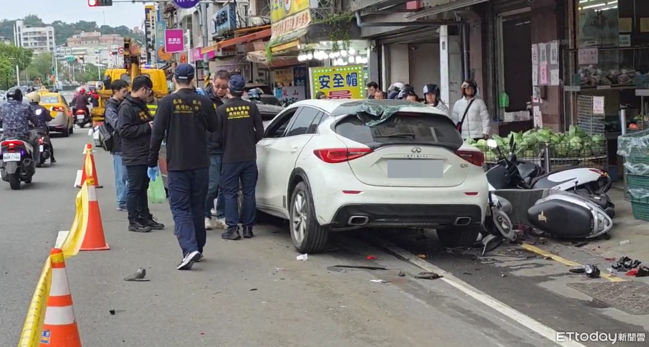 快訊/基隆自小客疑毒駕!沿路猛衝「掃倒8機車」 釀1死2傷