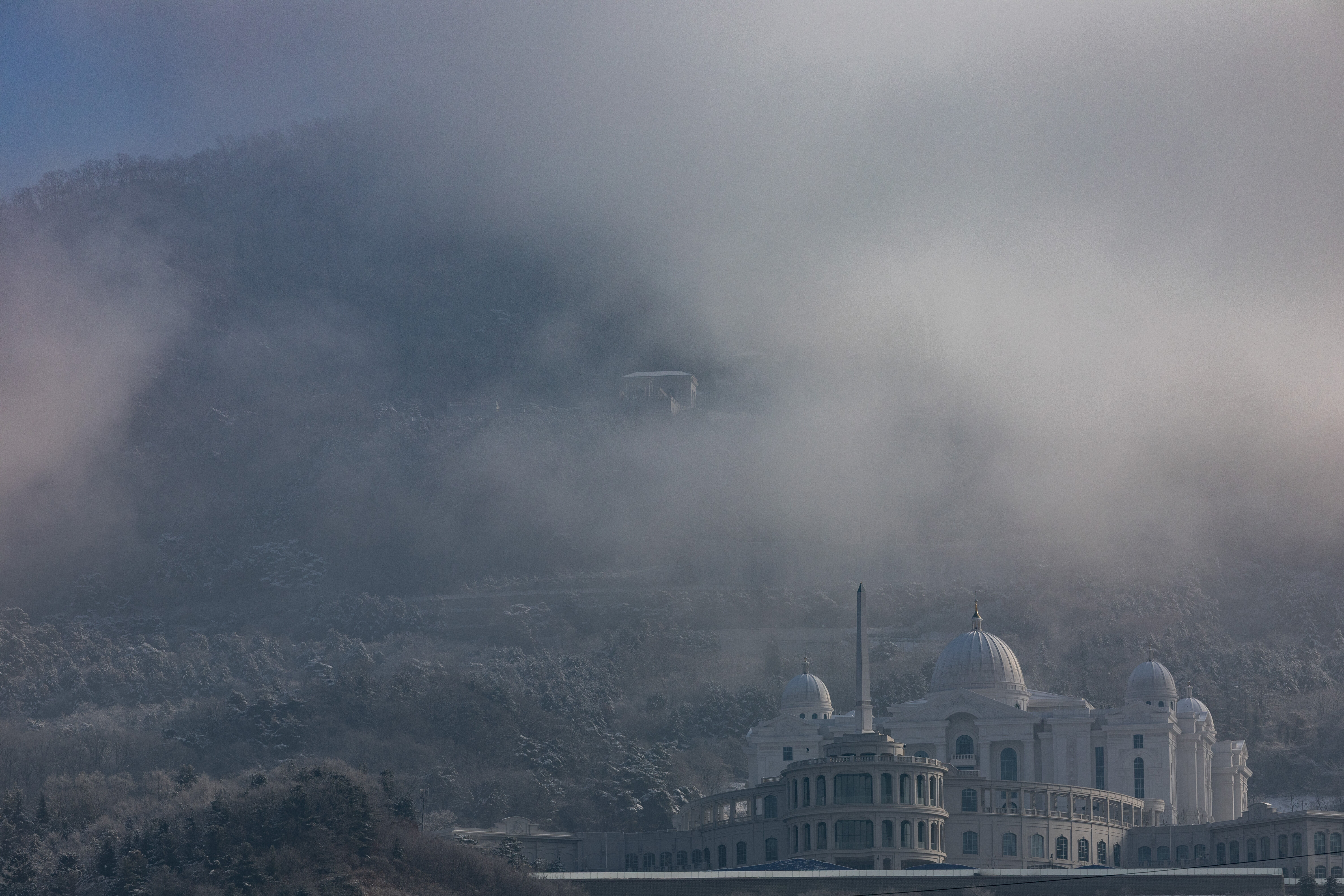 ▲▼統一教位於南韓京畿道加平郡的總部「天正宮」。（圖／達志影像）