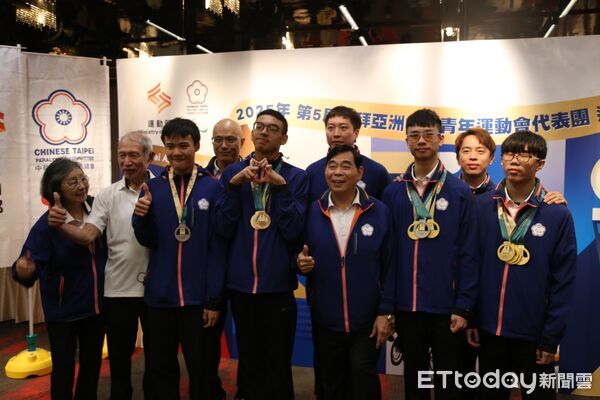 ▲亞帕青游泳隊豪取7金3銀1銅。（圖／中華帕拉林匹克總會提供）