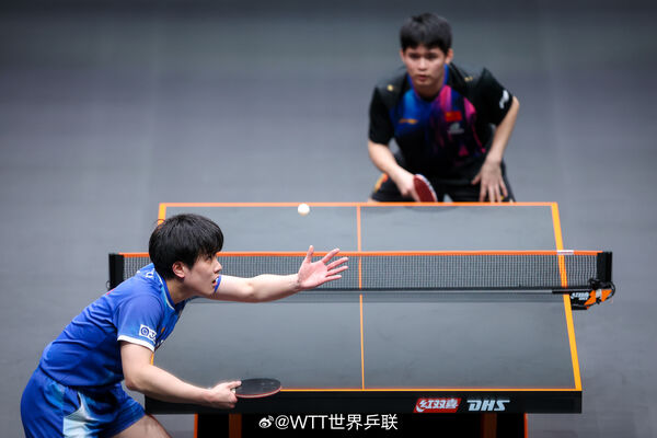 ▲林詩棟不敵張本智和。（圖／WTT）