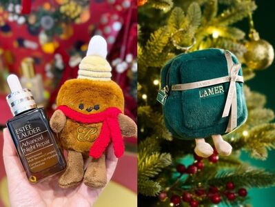 美妝界開始流行出盲盒！肌膚之鑰、海洋拉娜　超療癒娃娃吊飾比萌