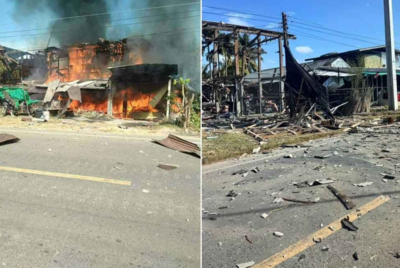 柬埔寨轟炸平民區「大火吞民宅」畫面曝！　泰國控：無差別攻擊