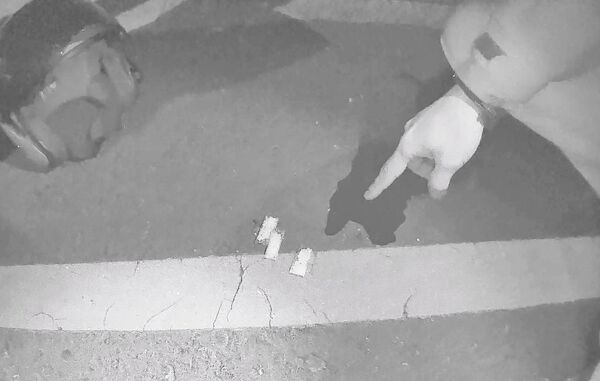 ▲桃園市詹姓男子今天凌晨遭警方攔查，身上暗藏3小包二級毒品安非他命。（圖／桃園警方提供）