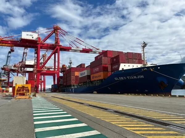 ▲西17、18碼頭整修工程完工後營運現況。（圖／基隆港務分公司）